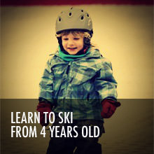 Learn to ski from 4 years old